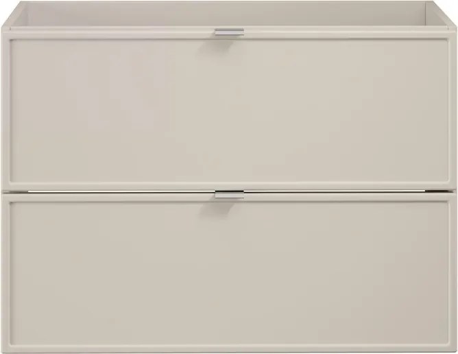 Závesná skrinka Bella Cashmere s doskou a umývadlom 120 cm kašmírová