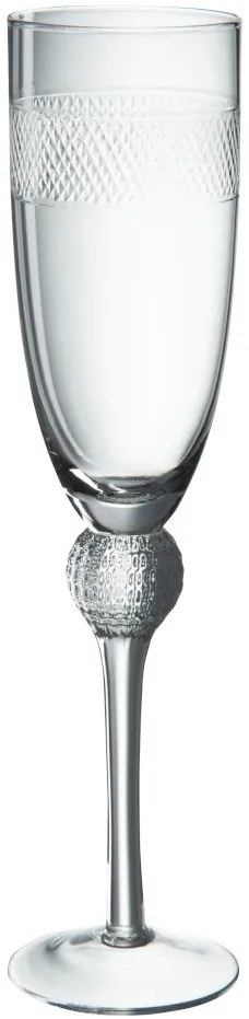 Pohár na šampanské s prúžkom Flute - ∅ * 6 * 26 cm