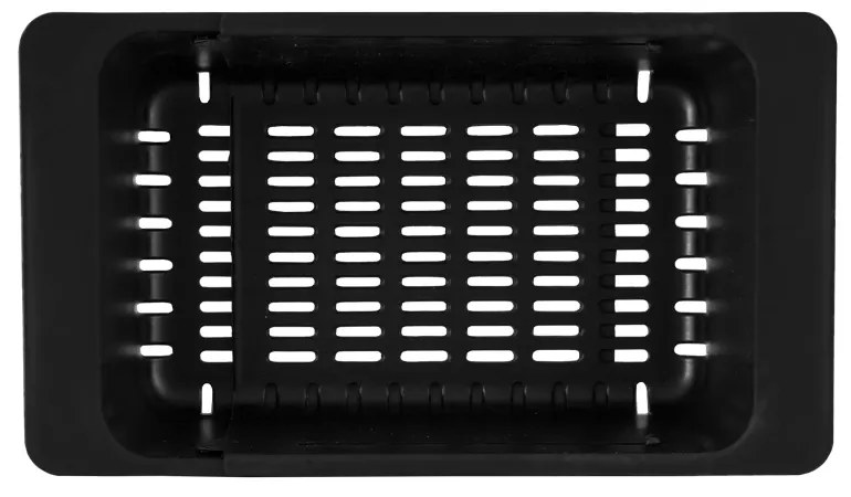 Gamma Gamma, teleskopický košík do drezu, čierna matná, GMA-KOP-BK