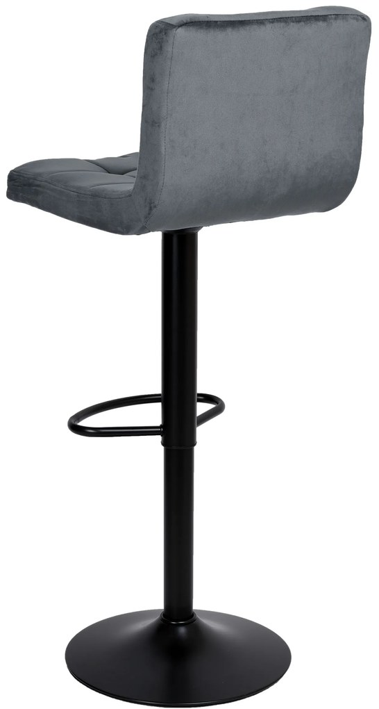 JAKS Barová stolička arako black velvet grafit