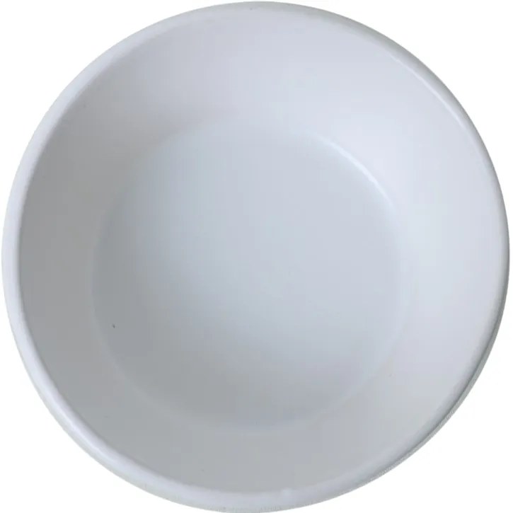 Súprava 6 kameninových misiek Facetta 12 cm, biela