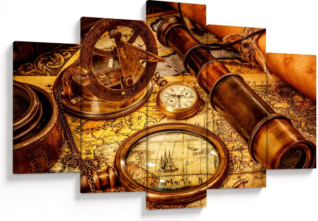Obraz - Historické pomôcky námorníkov (150x105 cm)