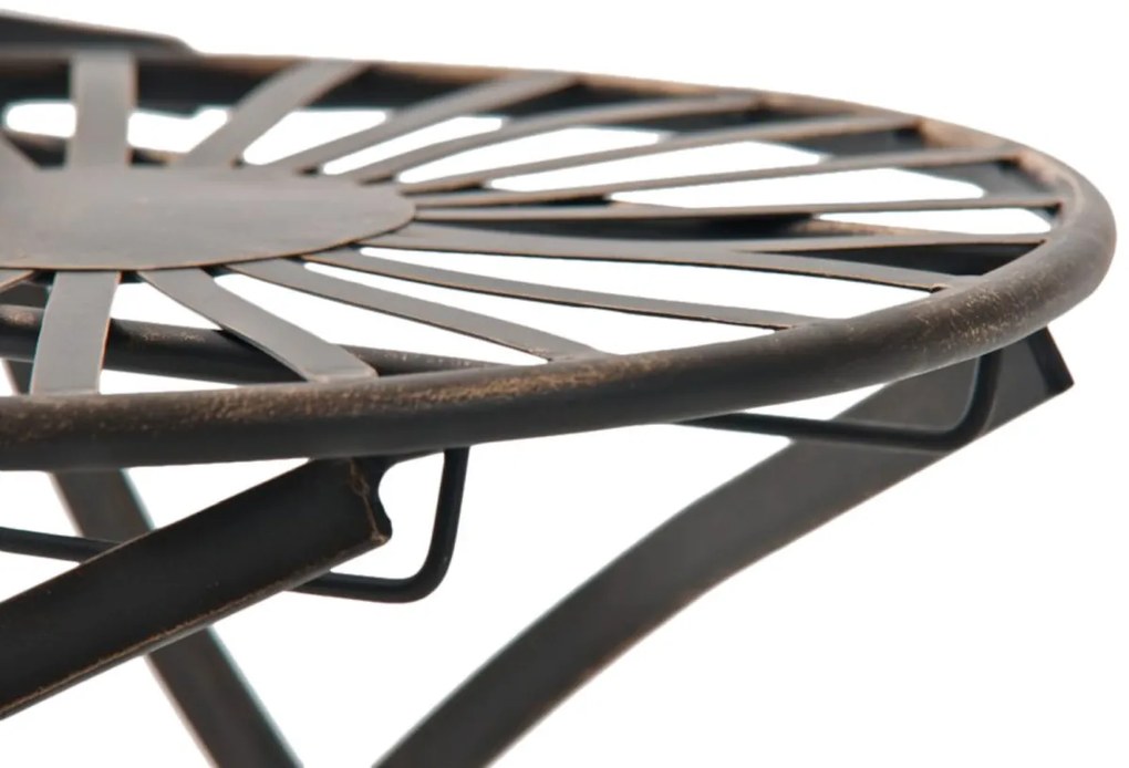 Kovová stolička skladacia Indra (SET 2 ks) - Bronzová