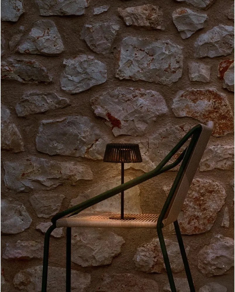 LED stolové/prenosné solárne vonkajšie svietidlo ø 11 cm Aldet – Kave Home