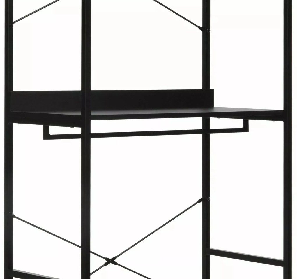 Otevřená šatní skříň Rin 01 200 cm černá