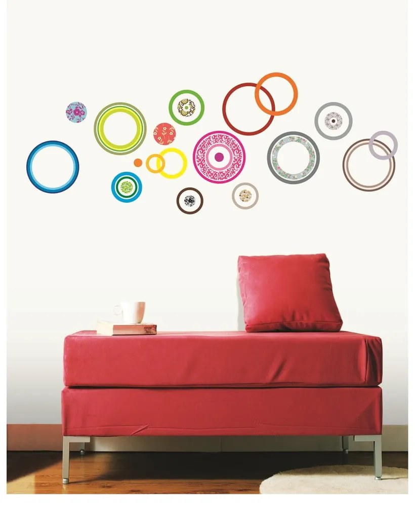 Samolepka Ambiance Colorful Bubbles