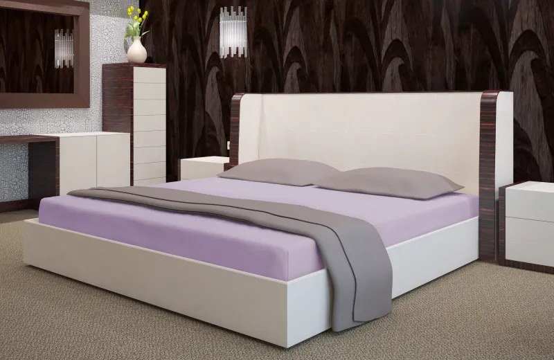 Dekorstudio Prestieradlo froté s gumičkou levanduľové PRZF-17 Rozmer plachty: 90x200cm