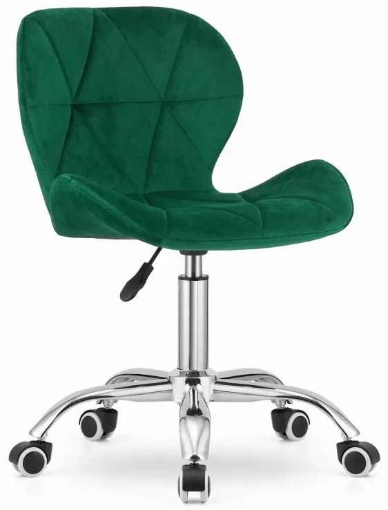 Otočná stolička AVOLA velvet - zelená