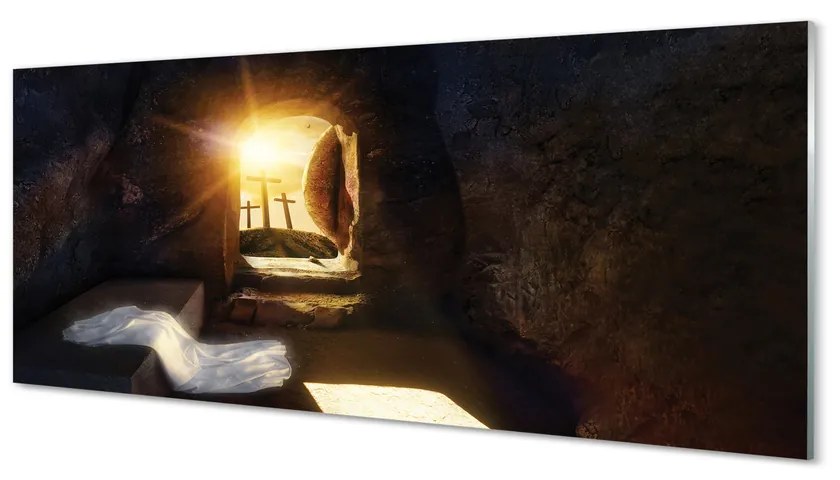 Obraz plexi Cave krížia slnko 120x60 cm