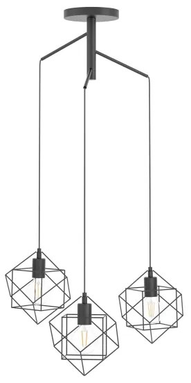 Eglo 43366 - Luster na lanku STRAITON 3xE27/60W/230V