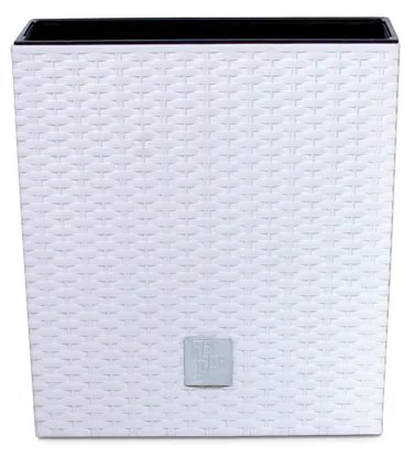 Plastový kvetináč DRTS225L 22,5 cm - biela
