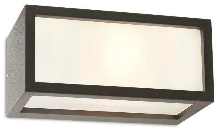 Redo 9896 - Vonkajšie nástenné svietidlo BRICK 1xE27/23W/230V IP54 šedá