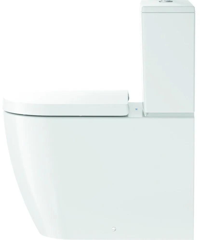 DURAVIT ME by Starck WC misa kombi Rimless s hlbokým splachovaním, Vario odpad, 370 x 650 mm, biela, s povrchom WonderGliss, 20050900001