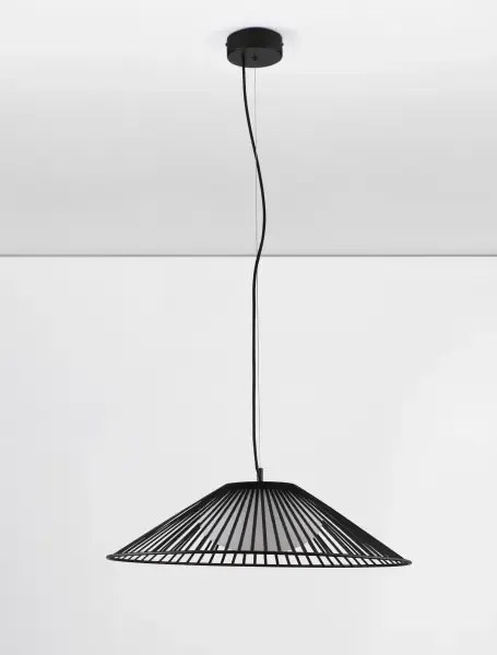 LED čierny moderný luster Brume 60