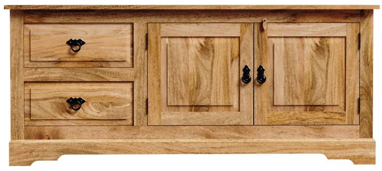 TV stolík Guru 140x60x45 z mangového dreva Mango natural