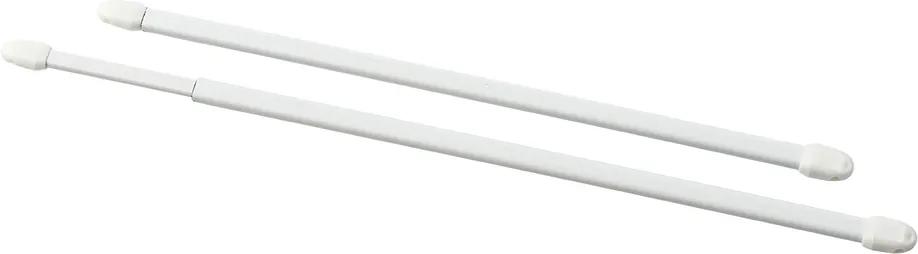 Gardinia Vitrážna tyčka plochá, biela, 2 ks, 30 - 40 cm