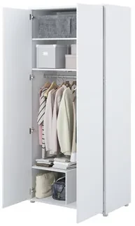 Šatníková skriňa 2D Bed-Concept BC-20, Farby: sivá