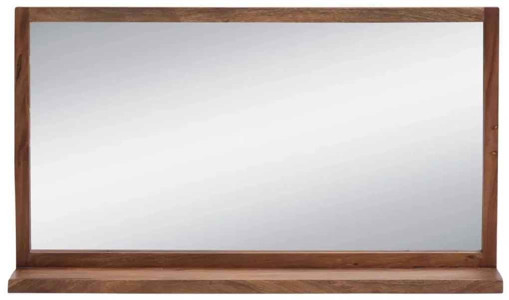 furniture-nabytek.cz - Masivní koupelnové zrcadlo Sydney dark I z akácie, lakované, hnědé – 105×60 cm