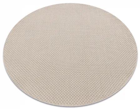 Okrúhly koberec TIMO 6272 SISAL vonkajšie béžová Veľkosť: kruh 120 cm