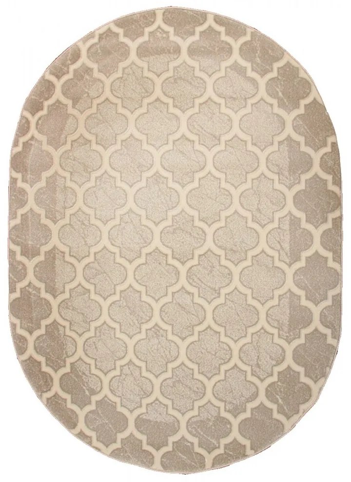 Kusový koberec Isabel krémový ovál, Velikosti 133x190cm