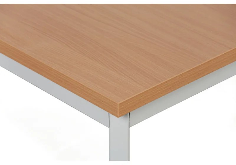 Jedálenský stôl TRIVIA, 800 x 800 mm, sivá podnož, buk