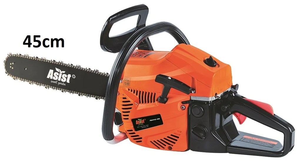 ASIST smart garden Benzínová reťazová píla 45CC, 45cm