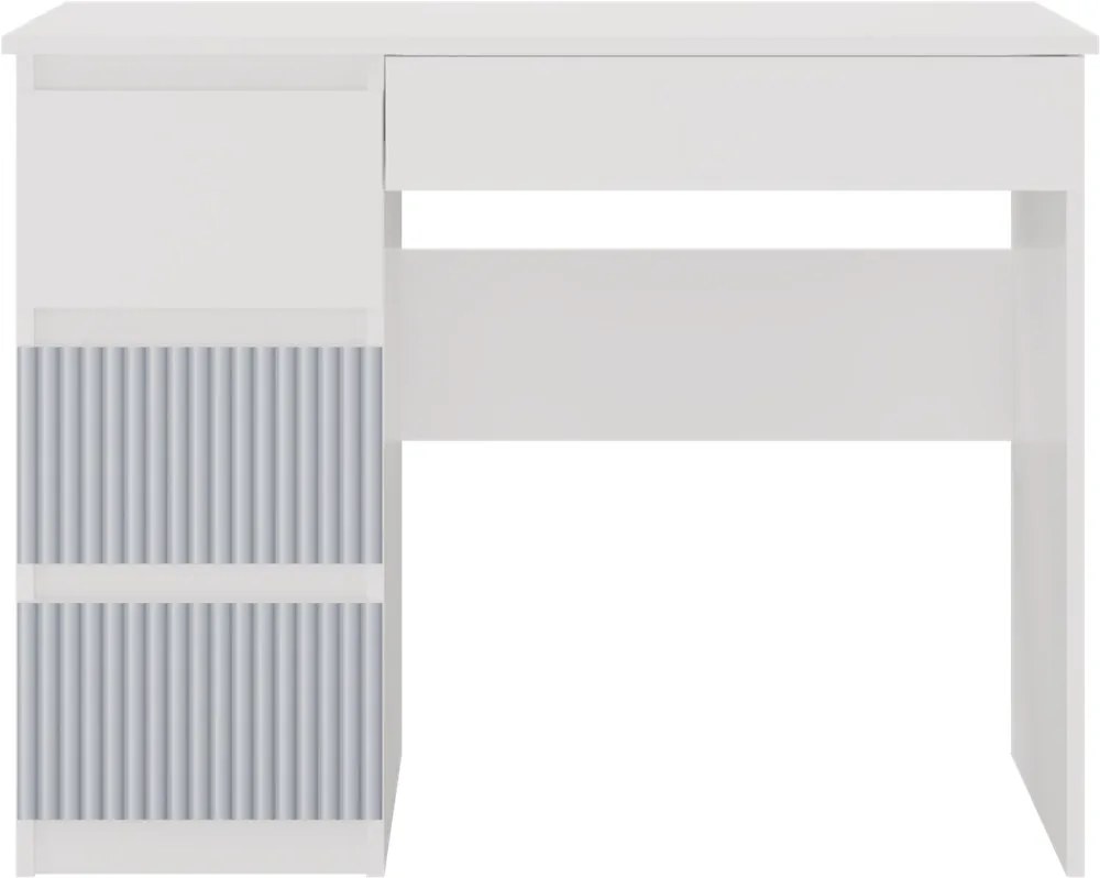 Detský písací stôl MALWA ARTESO bielo-modrý ľavý