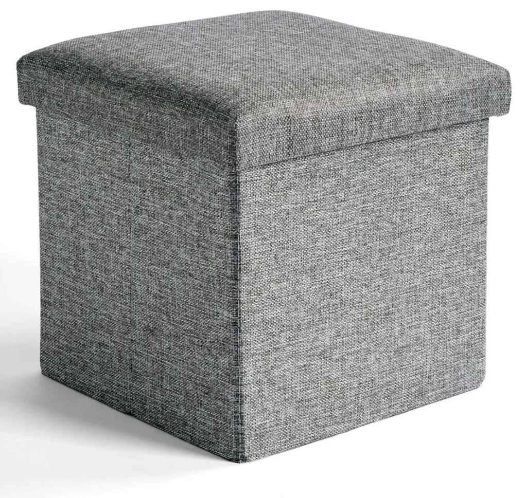 Taburet s úložným priestorom DIEGO L sivý