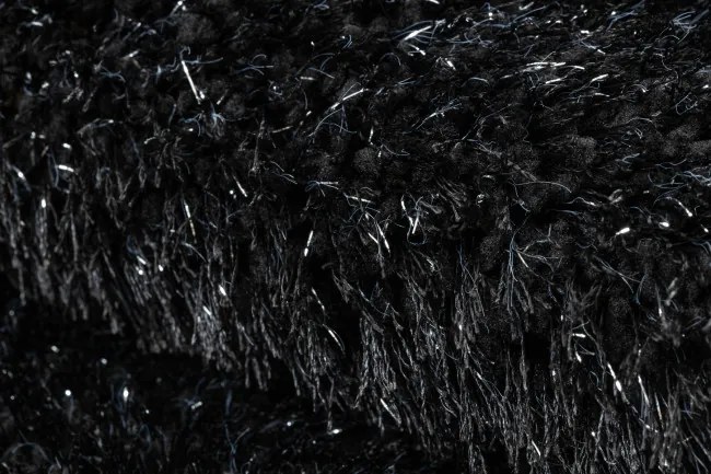 Kúpeľňový koberček SYNERGY glamour / lurex, čierny