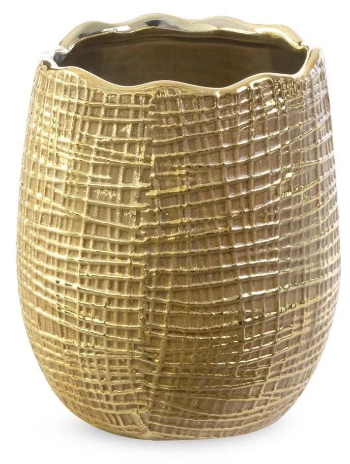 Dekoračná váza SELMA 13x15 CM HNEDÁ