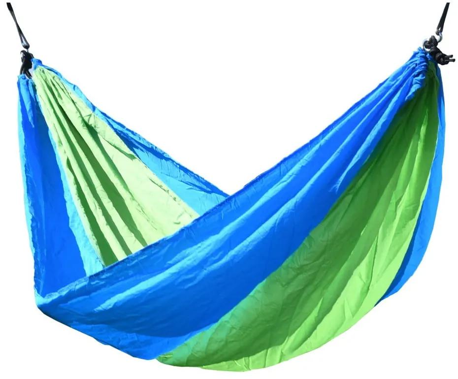 Zeleno-modrá hojdacia sieť Cattara Nylon