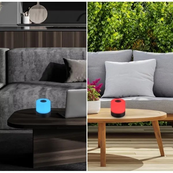 Briloner 7462015 - LED RGB nabíjacia stolná lampa LED/1,5W/5V IP44 čierna