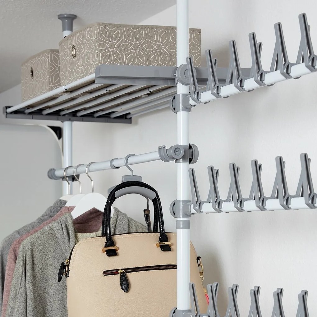 Wenko Set 2 teleskopických horizontálnych tyčí Herkules, biela