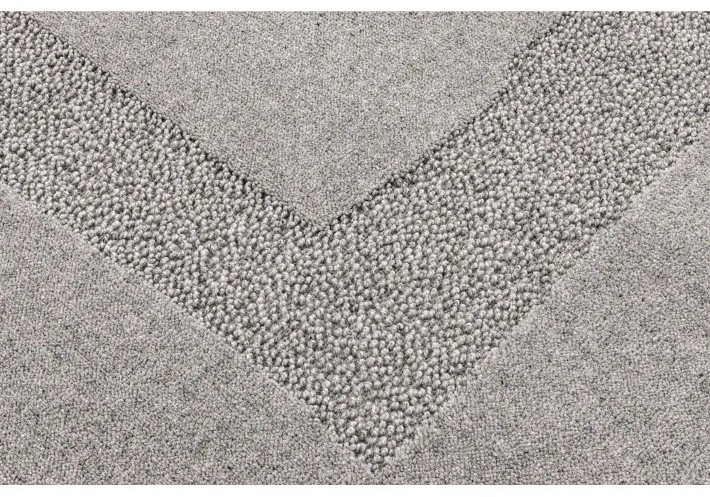 Sivý vlnený koberec 160x230 cm Morphic Rocca – Agnella