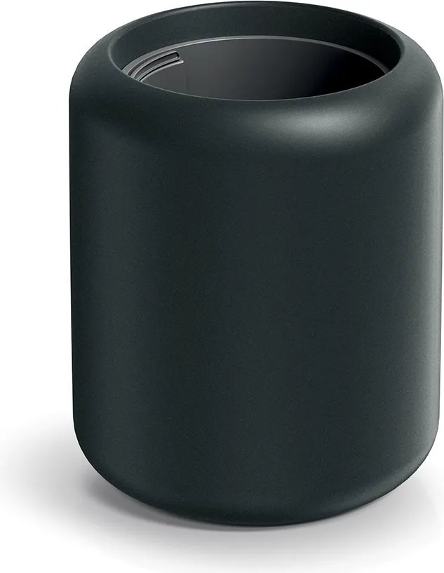 Plastový květináč Ulpo Midl tmavě šedý