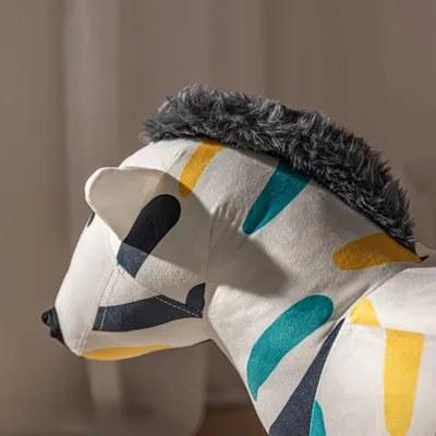 Farebná taburetka TREMY zebra
