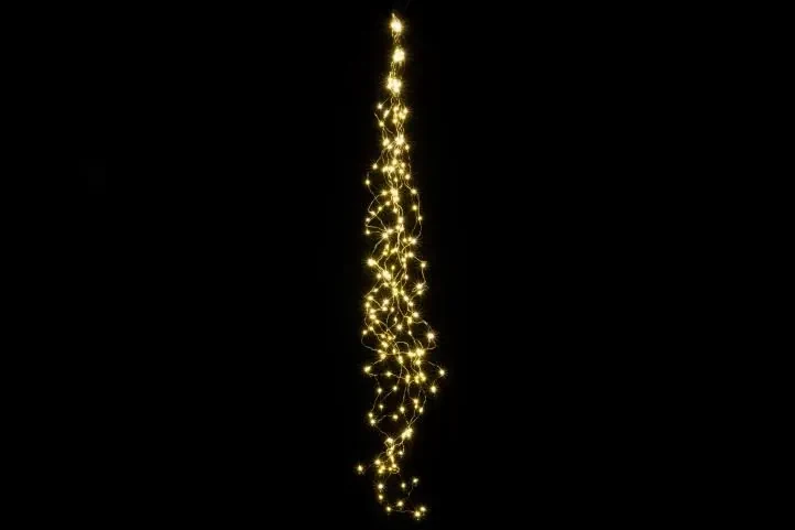 Nexos 57376 Vianočné dekoratívne osvetlenie - drôtiky - 200 LED teple biele
