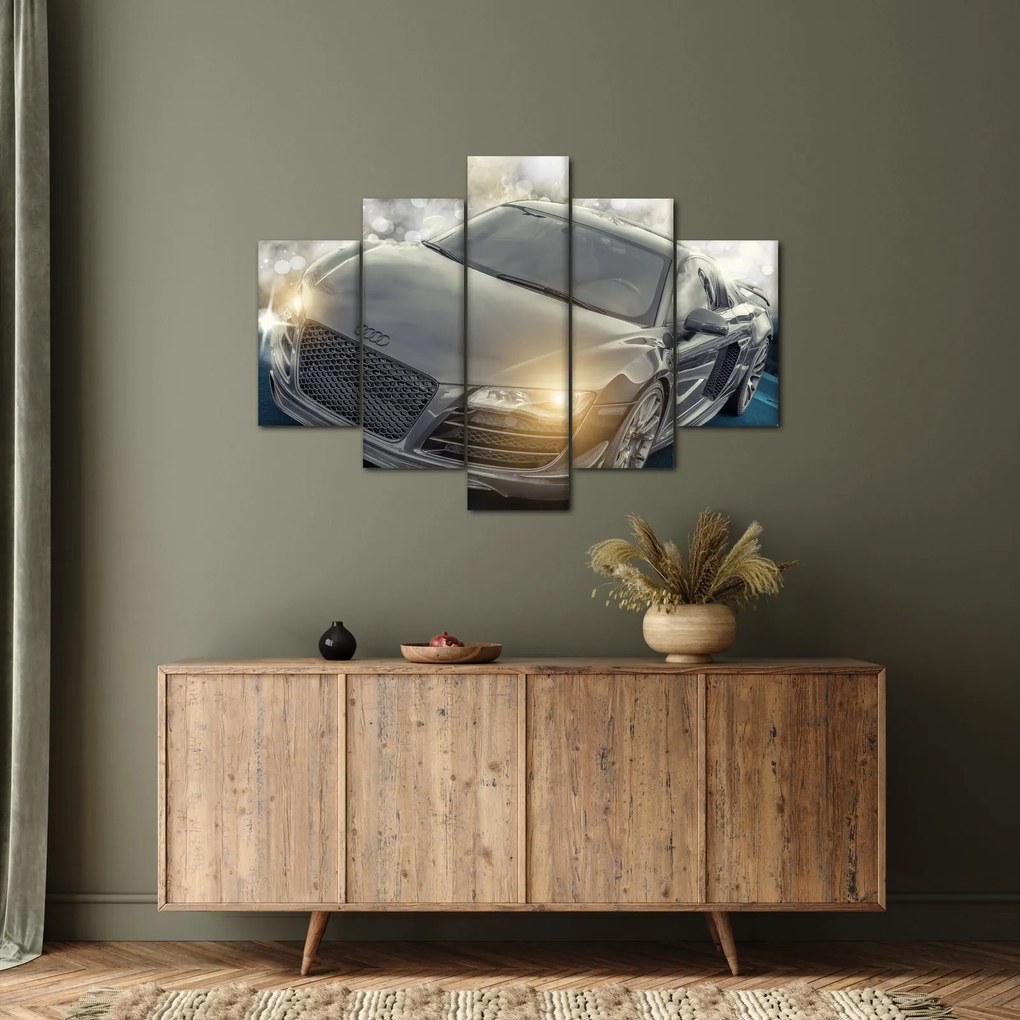 Obraz auta Audi - sivé (150x105 cm)