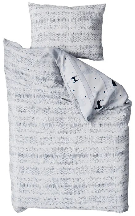 Bavlnené obliečky Renforcé SOBI A STROMKY biele Rozmer obliečky: 70 x 90 cm | 140 x 220 cm