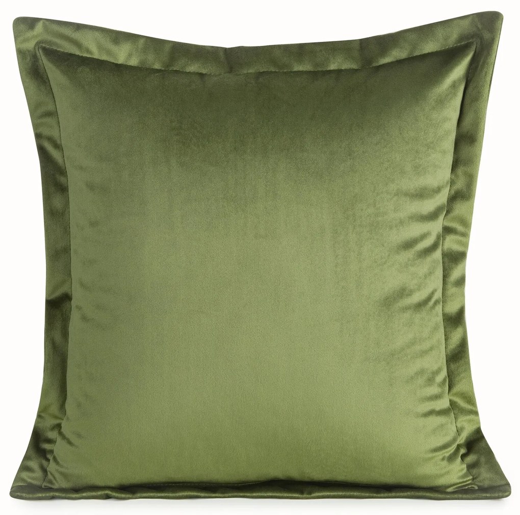 DEKORAČNÁ OBLIEČKA NA VANKÚŠ RIA45X45 CM OLIVOVÁ