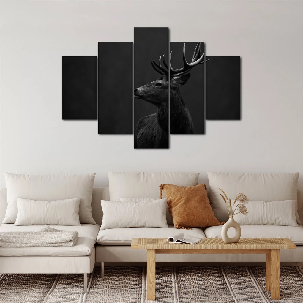Obraz - Portrét jeleňa (150x105 cm)