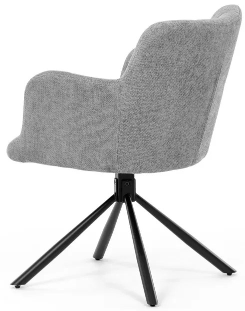 Autronic BONTEC Jedálenská stolička, sivá, látka, DCH-T1122 GREY2 Farba: Šedá