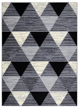 Koberec BCF BASE 3986 Geometric sivý / čierny