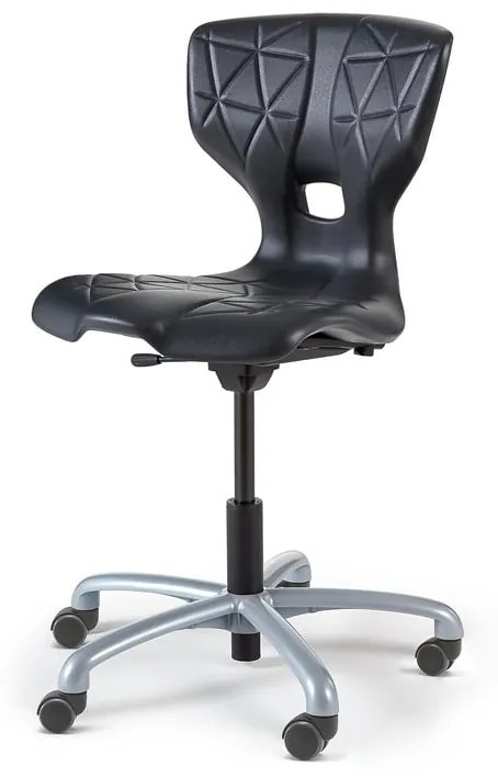 Školská stolička ALDA V, s kolieskami, antracit