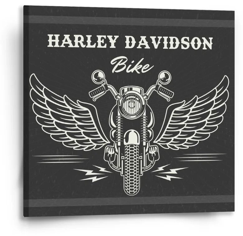 Sablio Obraz Harley-Davidson S krídlami - 50x50 cm