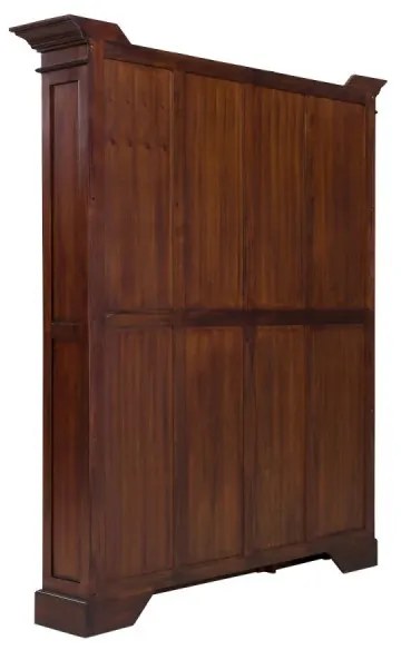 furniture-nabytek.cz - Masívna knižnica Cambridge I z mahagónu, lakovaná, hnedá – 168×34×210 cm