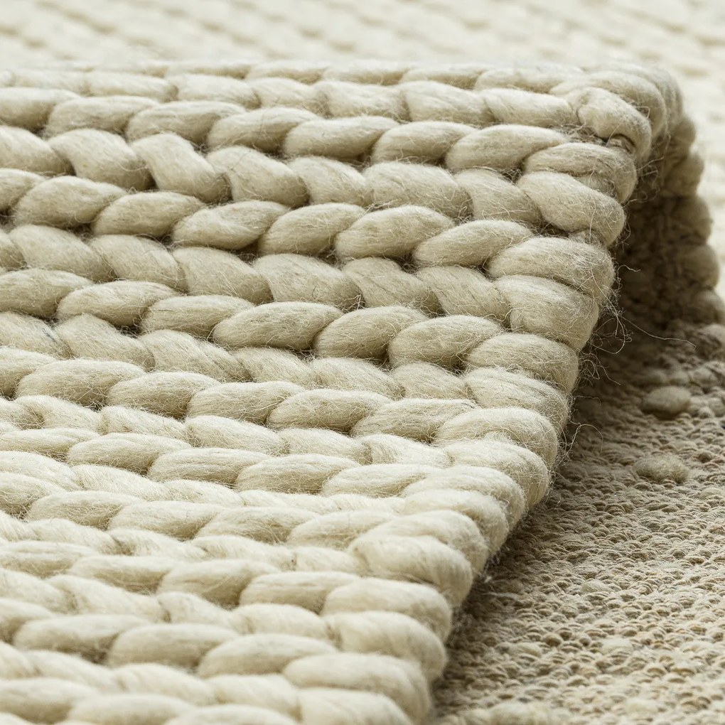 Dywany Łuszczów, Kusový koberec Tahar 99004B cream, 90x150, biela, obývacia izba