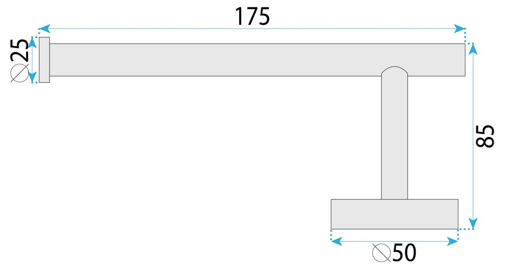 Rea Modern, držiak na toaletný papier, 6611, medená matná, REA-98016