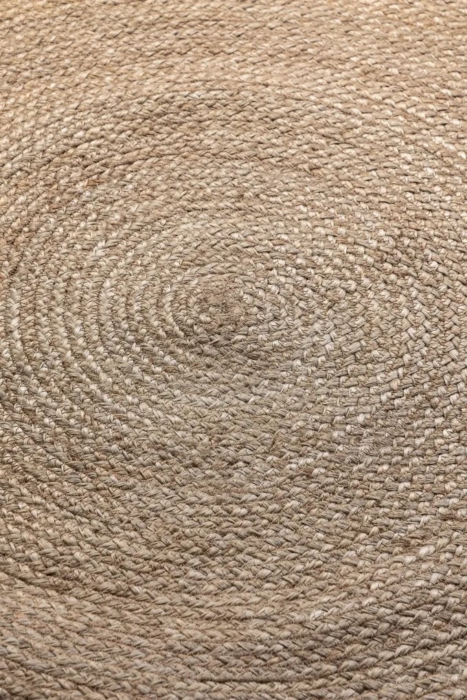 Hanse Home, Kusový koberec Jute Braided 106006 Grey Brown kruh, 100x100 (priemer) kruh, hnedá, chodba / predsieň