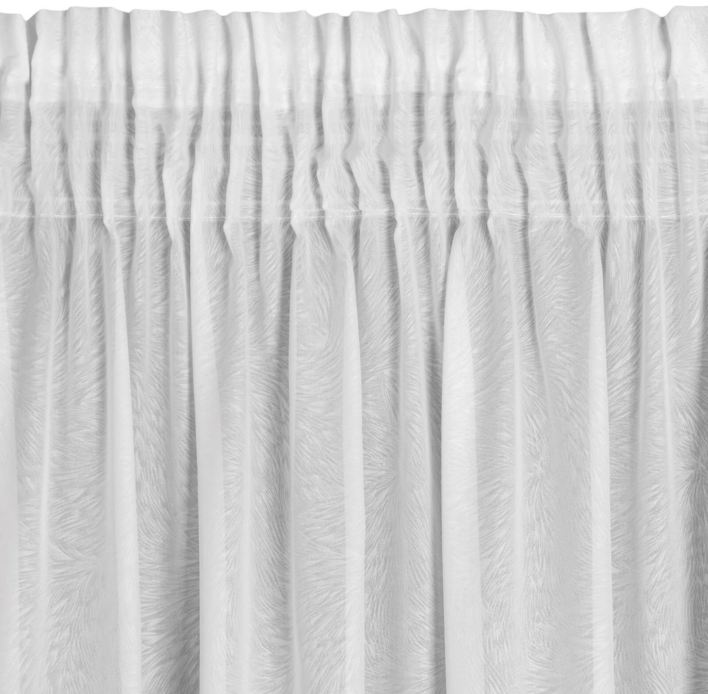 ZÁCLONA NA PÁSKE TULSA 140X270 CM BIELA